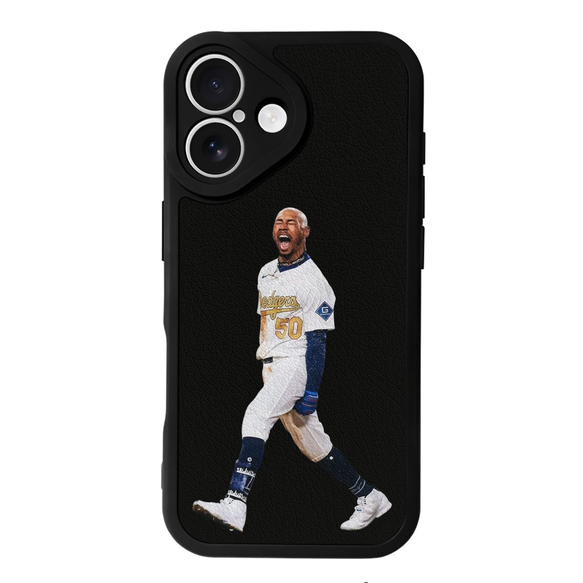  IPhone 16 Silicone Leather Case – UV Print, Lambskin Texture – Perfect Fit, Wireless Charging Compatible, Scratch Resistant, Precise Cutouts – Stylish Protection For IPhone 16